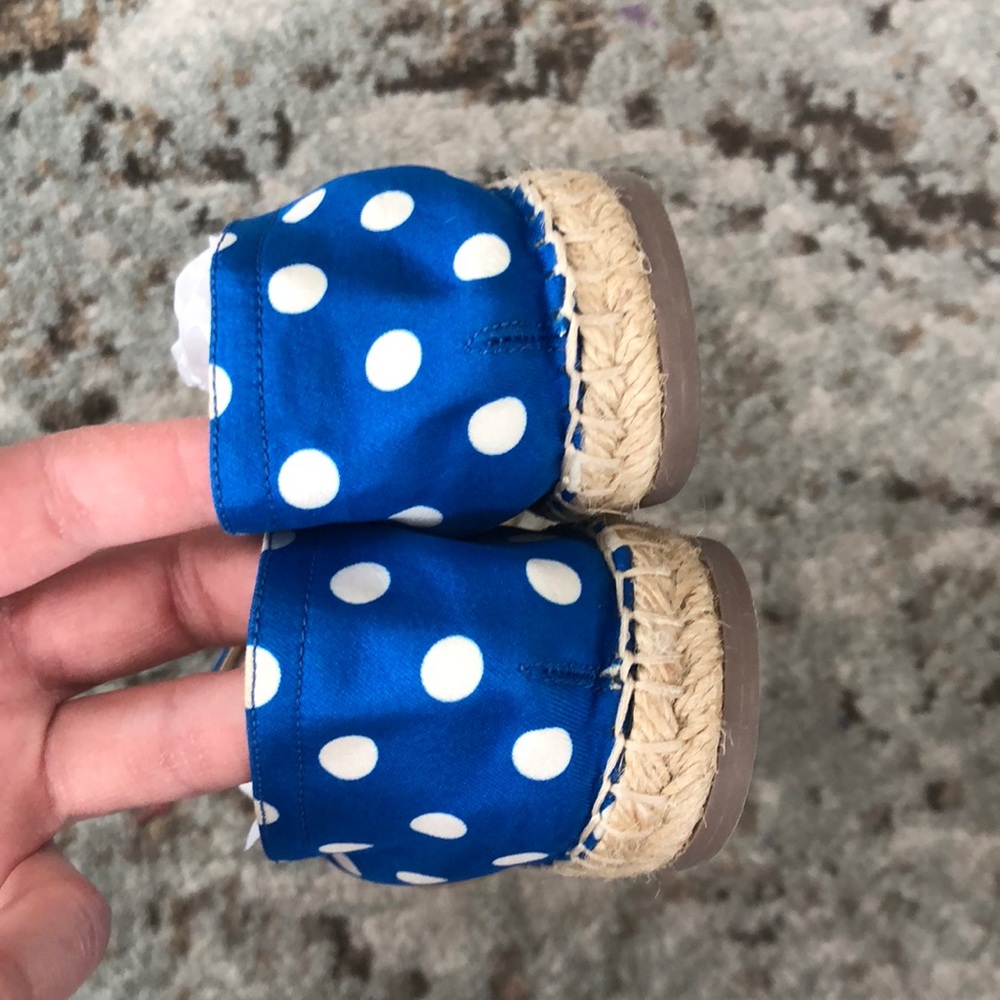 Valentino blue white polka dot flat espadrilles 36 - Picture 5 of 8